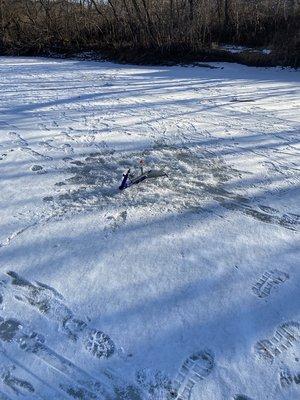 ice fishing