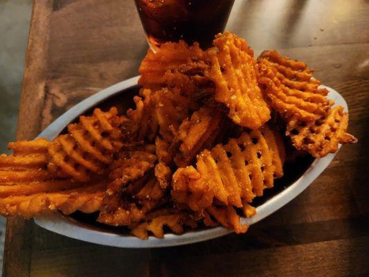 Waffle Sweet Potato Fries