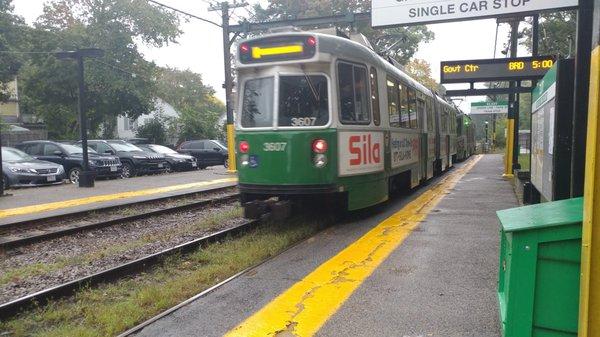 Inbound train at Eliot