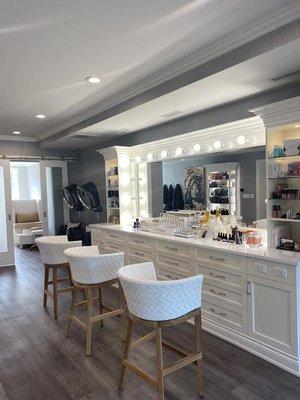 Makeup counter