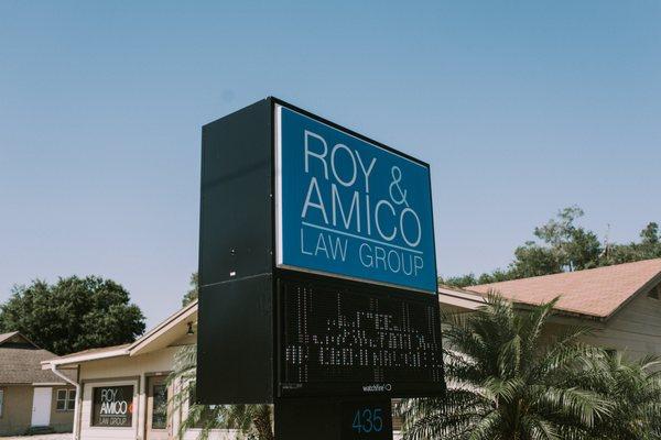 Look for the original! Roy and Amico Law Group started the blue trend on 1st Street!