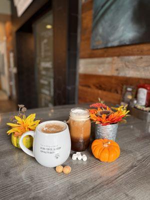 Pumpkin Cream Chai Latte and Cold Brew w/ Pumpkin Cold Foam