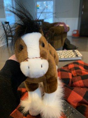 Stuffed Clydesdale plush