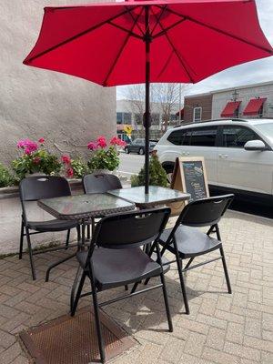 Outdoor seating