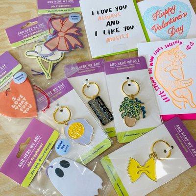 keychains, air fresheners, and more gifts