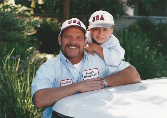 Owner, Mark Blake and his son Brody