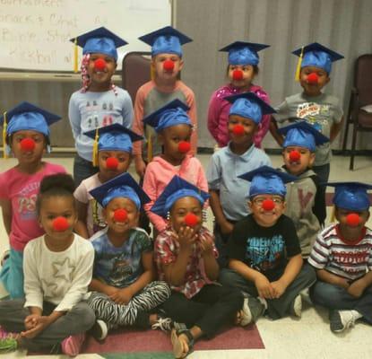 Preparing for preschool graduation and celebrating Red Nose Day!