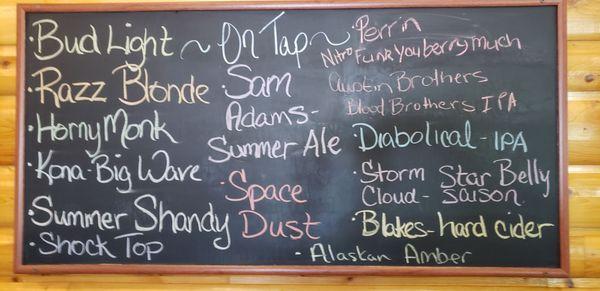 Draft Beer Menu