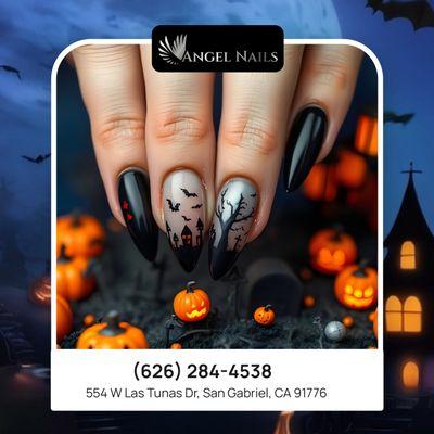 Don't let your nails miss out on the Halloween fun! Book your appointment for festive and frightful designs.