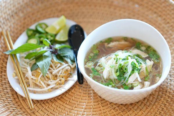 Pho with sides