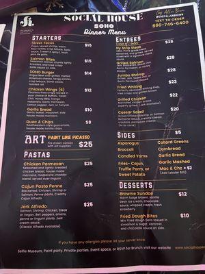 Full menu