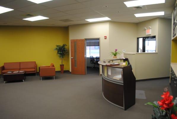 Our office reception area