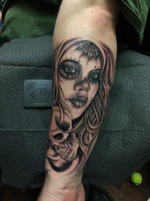 Day of the Dead Girl I did for Brandon