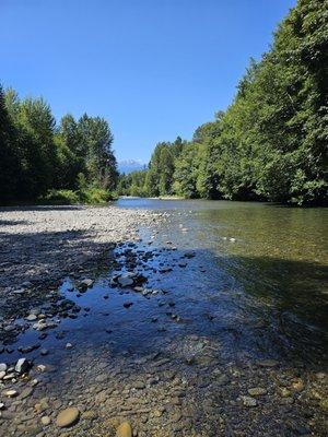 View in the river right off our campsite