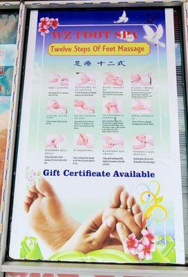 12 steps of foot massage