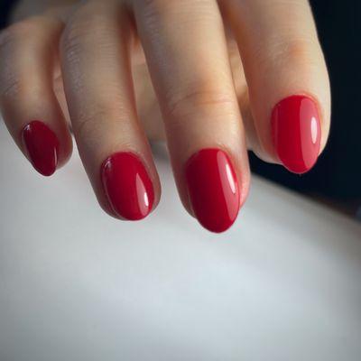 Rubber base manicure