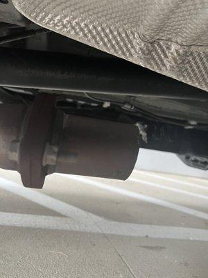 This is a photo of my catalytic converter that was stolen at overlook