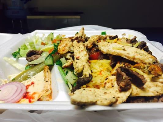 Mixed Shawarma Meal Plate