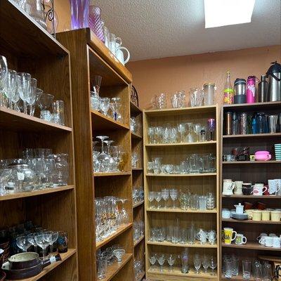 Lots of glassware