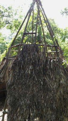 Wigwam in disrepair