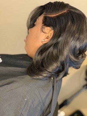 Adhesive closure QW using my raw bundles!