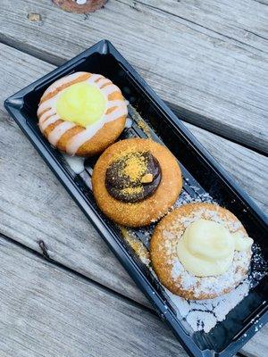 Lemon, Boston Cream Pie, Funnel Cake