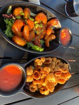 Firecracker Shrimp and Fried Calamari