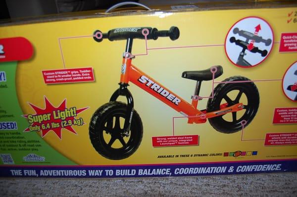 Strider Balance Bike (Orange) 12/2012