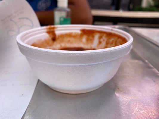 Styrofoam takes about 500 years to decompose and 30% of landfills.