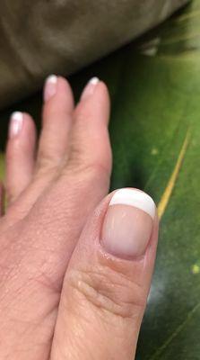 Gel french manicure