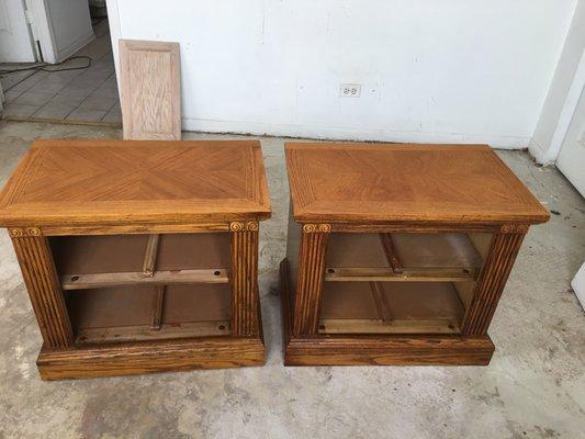 Night stands project After refinishing 1 and 2