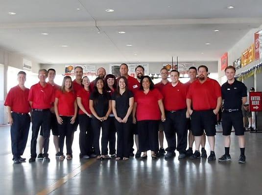 Earnhardt Toyota Service Staff, waiting to assist you with all your Toyota service needs.