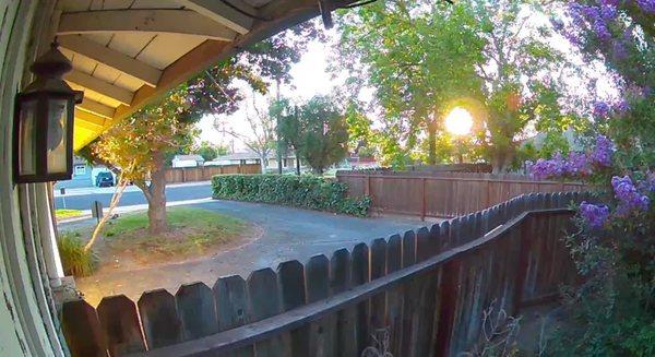 Security cam shot: See that big ball of fire rising outside my master bedroom? Got to harness that with new solar panels!