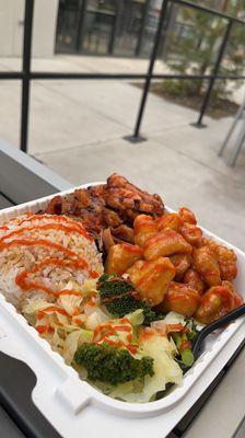 Chicken Teriyaki & Orange Chicken Combination $14.99