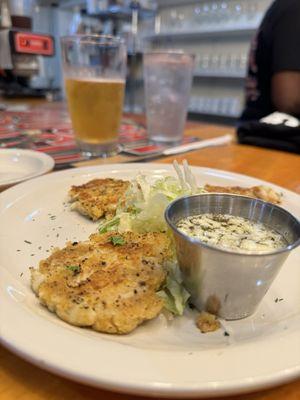 Crabcakes were very fresh-tasting, but could've been seared a little longer.