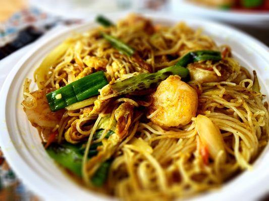 Singapore rice noodle