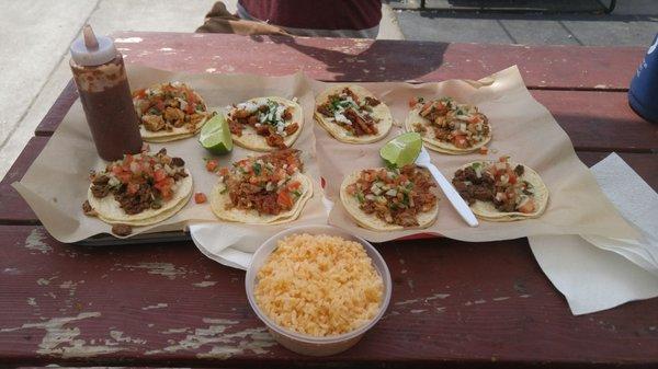 Tacos and side of rice (from our first visit)