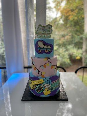 Custom bat mitzvah cake