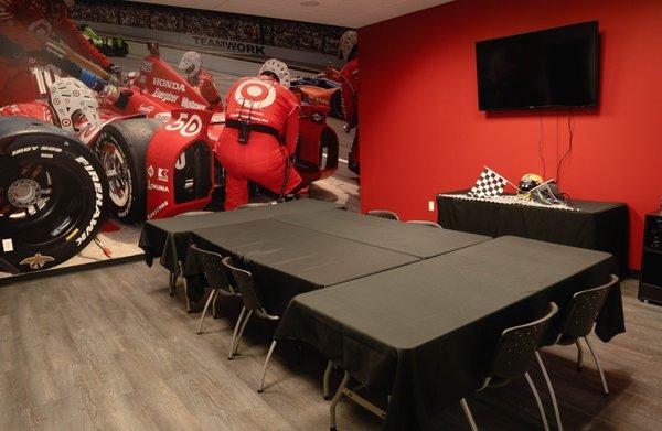 The Indy Room - perfect for birthdays, bachelor parties, and corporate events!