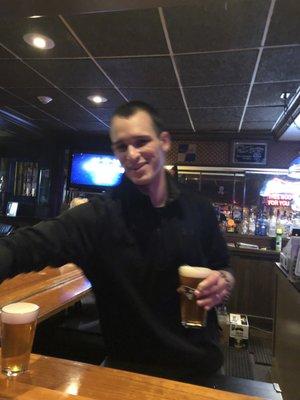 The smoking hot bartender!