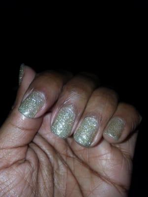 Shellac glitters