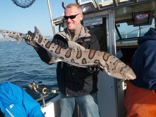 54" Leopard Shark and 1 happy chappy!