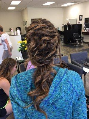 Prom hair