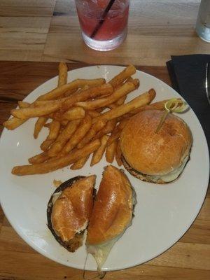 Sliders and fries...