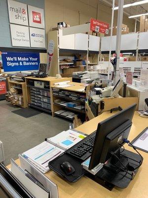 The Office Depot shipping department is a little known place for USPS shipments after hours!