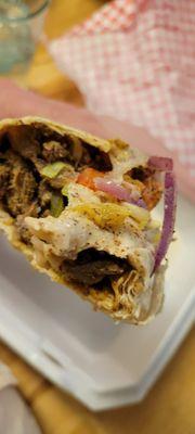 Beef and lamb shawarma