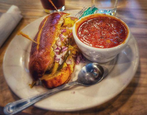 brats and Buffalo chili