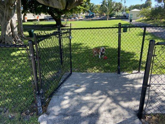 Martell park chain locked door open