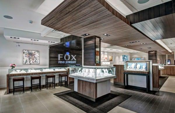 The interior of Fox Fine Jewelry