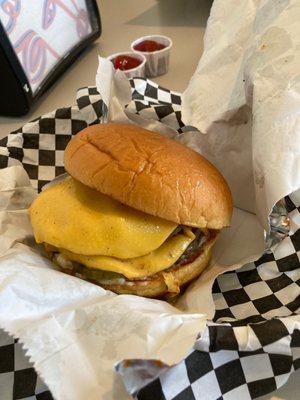 Double cheeseburger